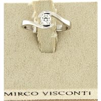 Anello Mirco Visconti Donna Solitario 4 Punte in Oro Diamante 0.22 Ct GS27/20-13 - GS27/20-13